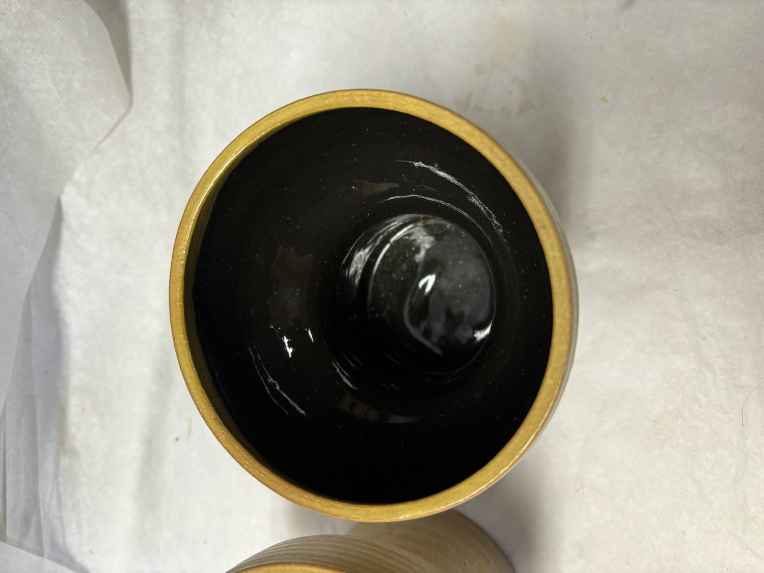 Set of 2 German ceramic candle holders