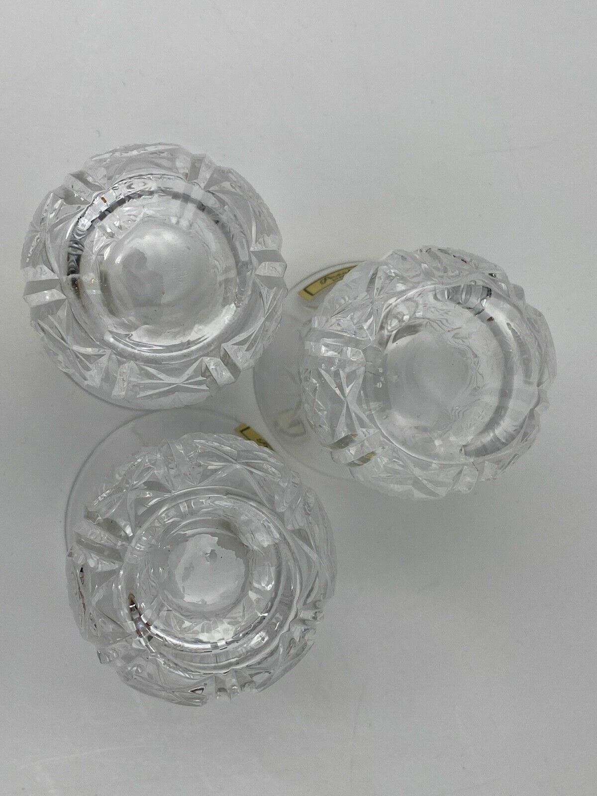 6 GLASSES A THE TURKISH CRISTAL PASBACHE UNDER CUP SPOONFULS JUMBO STAINLESS STEEL 18/8