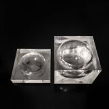Secchiello per il ghiaccio in lucite di Alessandro Albrizzi Anni '70