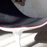 Space Age armchair lacquered fiber and fabrics 1970
