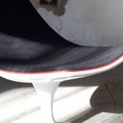 Space Age armchair lacquered fiber and fabrics 1970