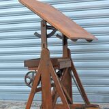 Architect's table has industrial adjustable design H Morin betting