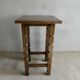 Wooden stool with carved legs, Folk Art