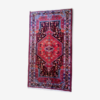 Old Iranian rug in 235/130 handmade wool