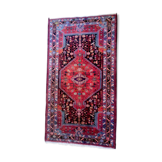 Old Iranian rug in 235/130 handmade wool