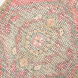 Red vintage door mat rug
