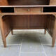 Antique solid wood secretary desk, handcrafted cabinetry.