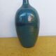 Enamelled terracotta vase, blue