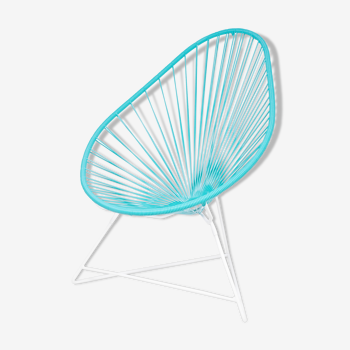 Fauteuil acapulco vert turquoise marque boqa