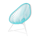 Fauteuil acapulco vert turquoise marque boqa