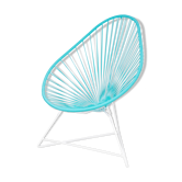 Fauteuil acapulco vert turquoise marque boqa