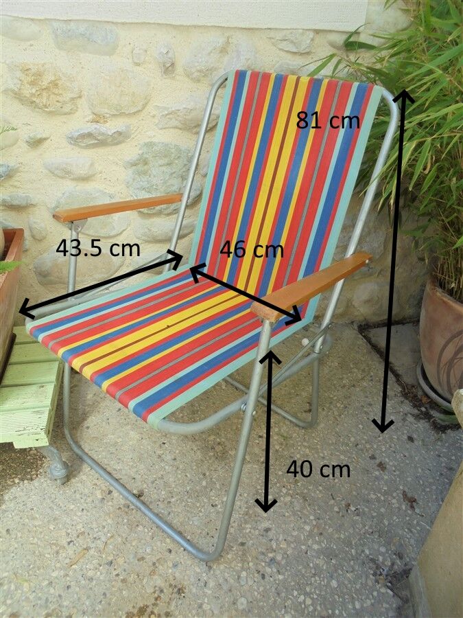 Vintage folding armchair