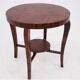 Table basse ronde art déco, pologne, milieu du 20ème siècle