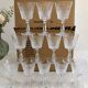 Lot de 12 verres à eau en cristal Val Saint-Lambert