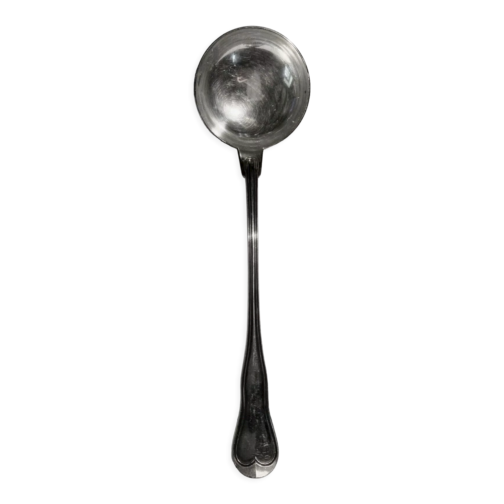 ladle soup excellent condition, silver metal.signed Christofle - art deco model