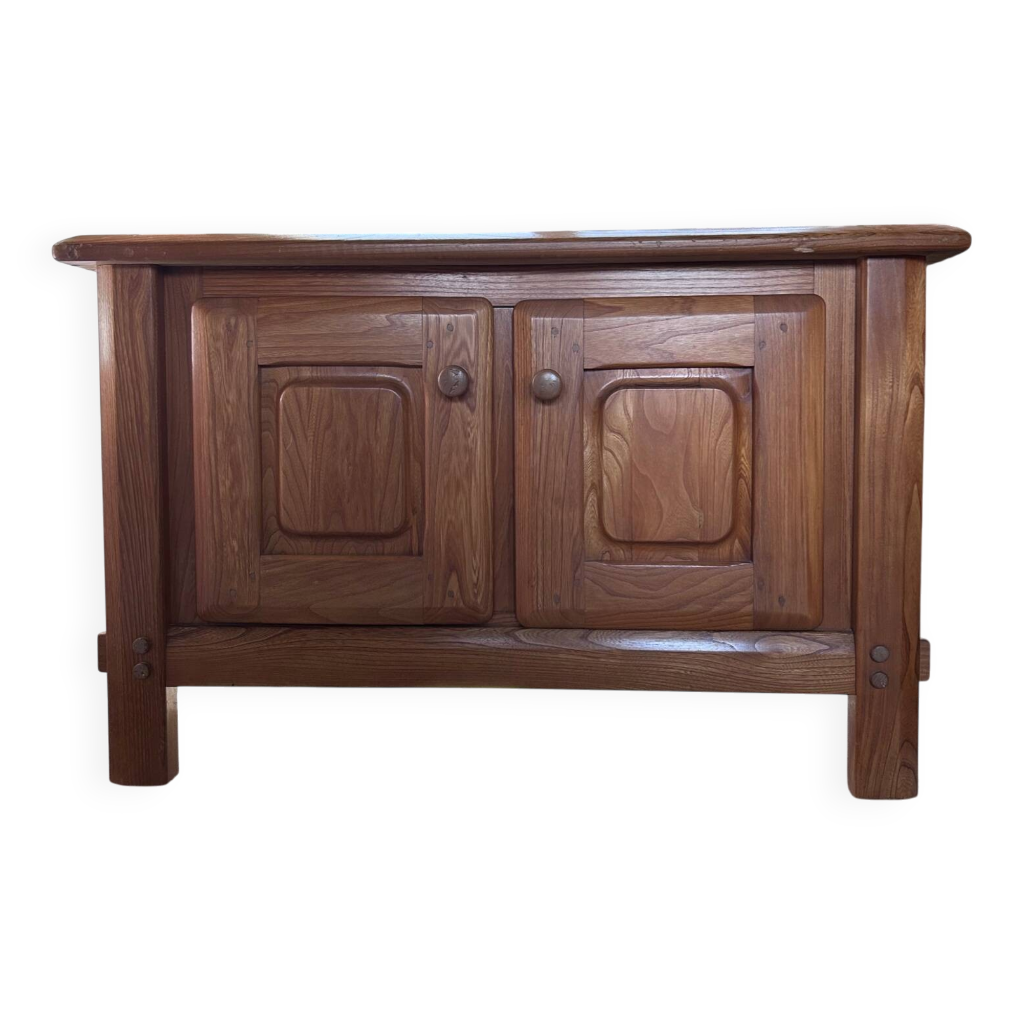 Small varnished wooden buffet