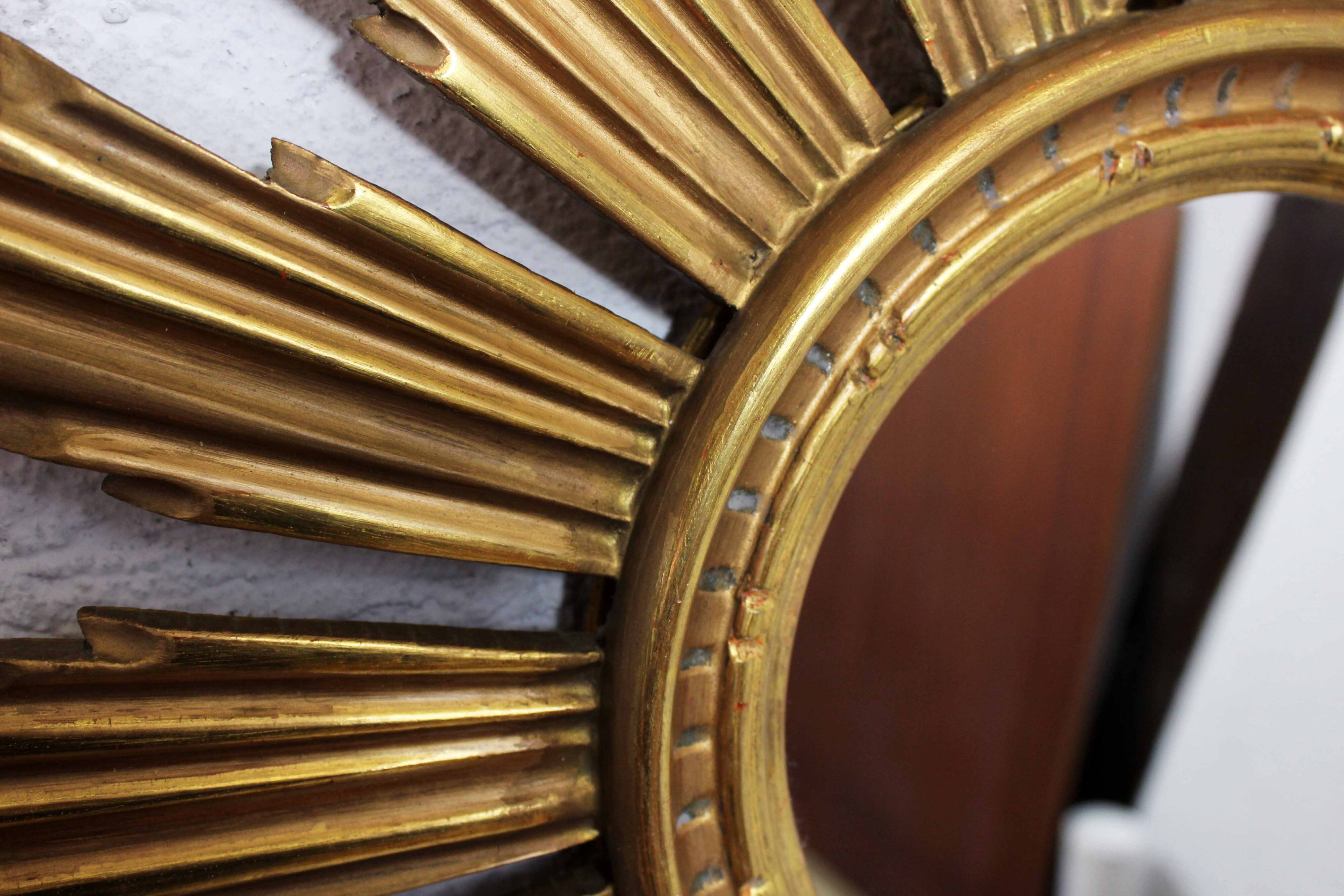 Vintage resin sun mirror