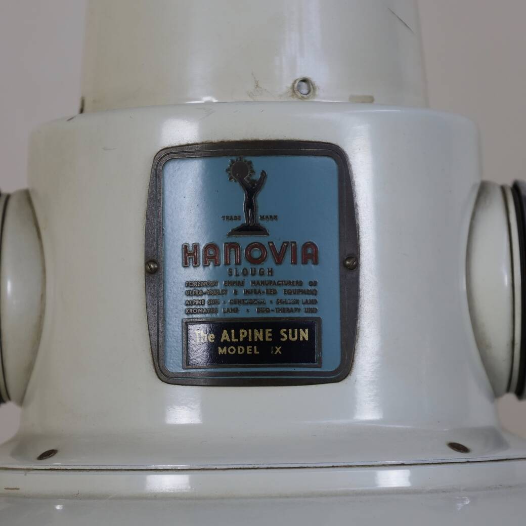 Vintage medical floor lamp hanovia alpine sun