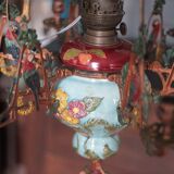 Antique bronze Napoleon III pendant light, 19th century ceiling lamp