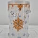 Small enamelled glass vase with armorial design in Historismus style from 19th century Bohemia.
