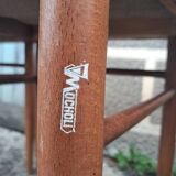 Chaises de bistrot en Skaï rouge