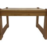 Vintage coffee table pinewood minimalist 1970s