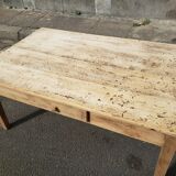 Table basse table de ferme à tiroir