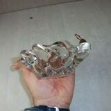 Old pen holder / empty pocket, crystal, signed Daum