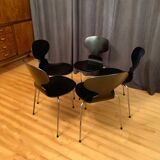 A set of five chairs Early model 3100 by Arne Jacobsen, Fritz Hansen, Denmark, 1963