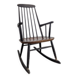 Teak Rocking Chair by Ilmari Tapiovara for Asko