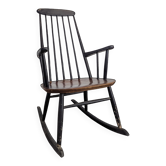 Teak Rocking Chair by Ilmari Tapiovara for Asko