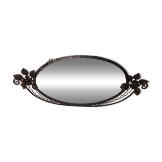 Miroir en bronze argenté