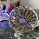 Set of 2 mercurized glass candle holders