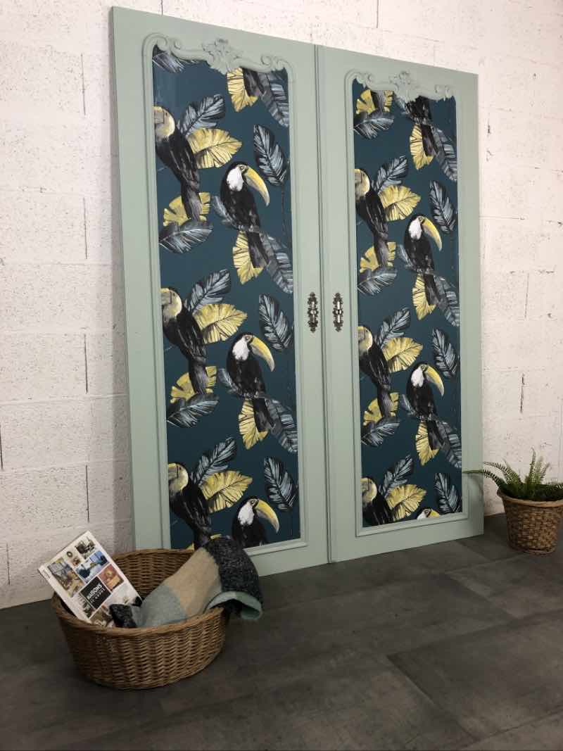 Pair of antique cabinet doors