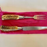 Leg of lamb service, horn handle