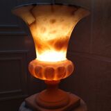 Alabaster column lamp