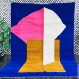 Moroccan rug in handmade wool 2.5 x 1.5 m