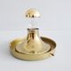 Smoked glass bubbles ceiling lamp gold-colored, wall lamp 1970s