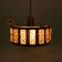 Vintage glass suspension, Danish design, mid-century hanging.