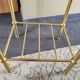 Table d'appoint vintage laiton et verre