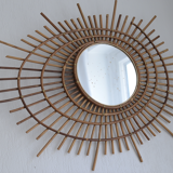 Rattan mirror 80x60cm