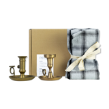 2 candle holders and 2 tea towels — All fire all flame #59