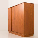 Danish mid-century teak wardrobe by Laurbjerg Mobelfabrik, 1970s