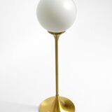 1960s table or floor lamp with a large glass ball from Sölken Leuchten