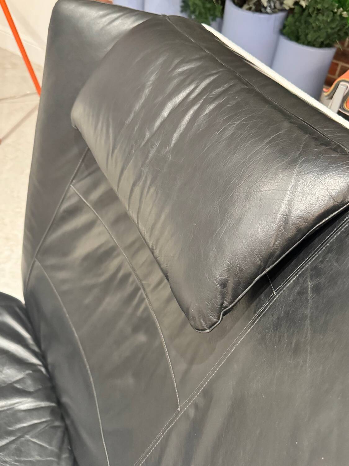 Fauteuil Italienne en cuir 1970