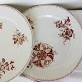 6 flat plates of Sarreguemines Danish model 210410