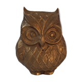 Golden metal owl