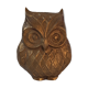 Golden metal owl