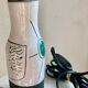 Polychrome enamelled ceramic lamp base with abstract decoration signed Jacques Innocenti