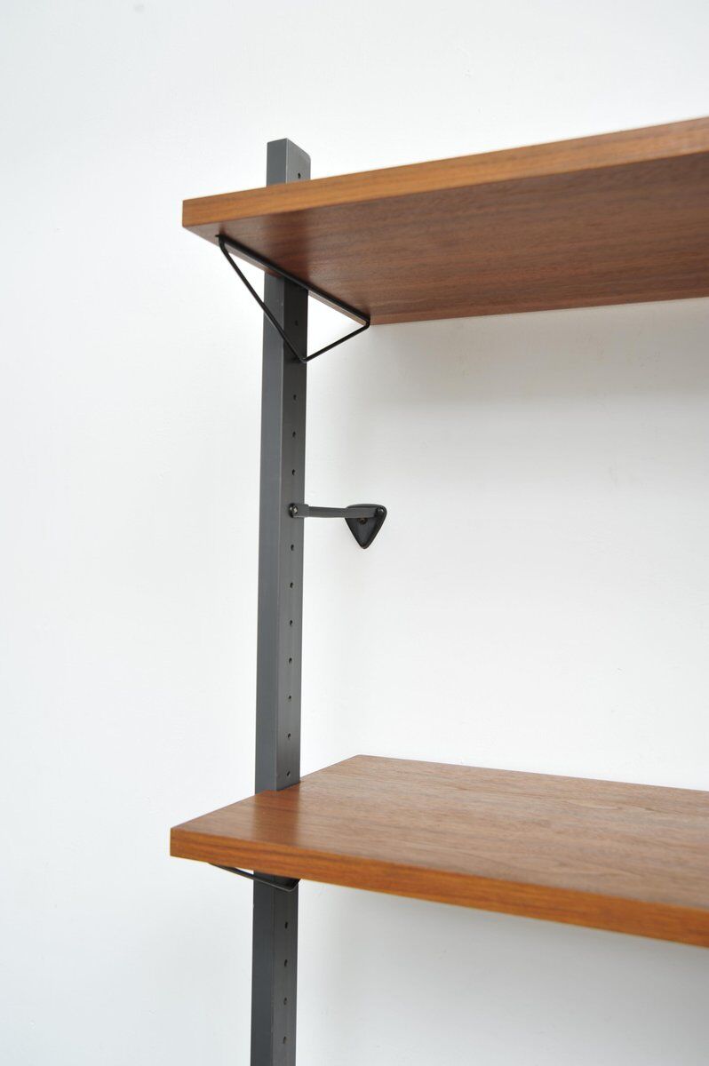 Swedish walnut shelving system by Pira, 1960s